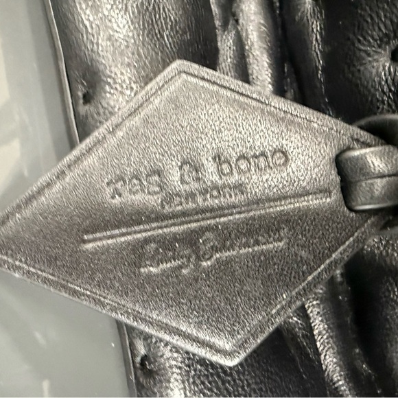 Rag & Bone large quilted shoulder bag tote black leather - Picture 4 of 7